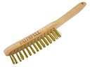 Faithfull Brass Wire Scratch Brush 2 Row 1