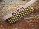 Faithfull Brass Wire Scratch Brush Four Row 4