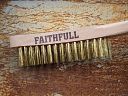 Faithfull Brass Wire Scratch Brush Four Row 6