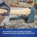 Faithfull Felling Axe FSC Hickory Shaft 2kg (4.1/2lb) 2