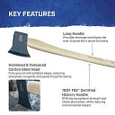 Faithfull Felling Axe FSC Hickory Shaft 2kg (4.1/2lb) 3