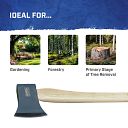 Faithfull Felling Axe FSC Hickory Shaft 2kg (4.1/2lb) 5