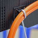 Faithfull Cable Tie Mount Pad (10) Black 28x28mm 9