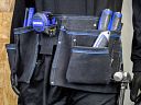 Faithfull Double Tool & Nail Pouch - Black Suede leather 4