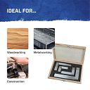 Faithfull Engineers Steel Try Square Set - 4 Piece 5