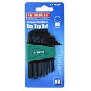 Faithfull Hex Key Set of 8 - A/F Short Arm 1