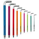 Faithfull Hex Key Set Metric Multicoloured - 9 Piece 1