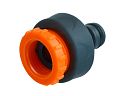 Faithfull Plastic Tap Hose Connector 1/2 and 3/4in 1