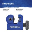 Faithfull Pipe Cutter 3 - 16mm 1