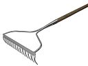 Prestige Garden Rake - Stainless Steel with Ash Handle