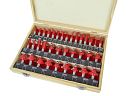 Faithfull TC Router Bit Set 35 in Case 1/2in Shank 2