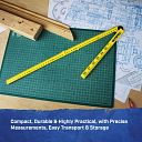Faithfull Folding Rule Yellow ABS Plastic 1 Metre 2