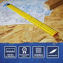 Faithfull Folding Rule Yellow ABS Plastic 1 Metre 4