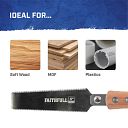 Faithfull Double Sided Pull Saw - 125mm 5