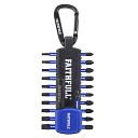 Faithfull Impact Bit Set - 22 Piece with Carabiner 1