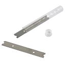 Faithfull Heavy-Duty Long Handle Scraper Blades 100mm - Pack of 5 3