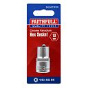 Faithfull Metric Hex Sockets 1/2in SqDr 8