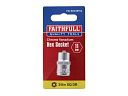 Faithfull Metric Hex Sockets 3/8in SqDr 6