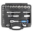 Faithfull Socket Set - 26 Piece 6-24mm - 3/8in SqDr 1