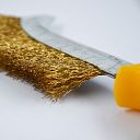 Faithfull Wire Scratch Brush Brass Yellow Handle 3