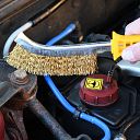 Faithfull Wire Scratch Brush Brass Yellow Handle 4