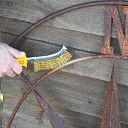 Faithfull Wire Scratch Brush Brass Yellow Handle 5