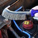 Faithfull Wire Scratch Brush Stainless Steel Blue Handle spids 4