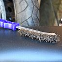 Faithfull Wire Scratch Brush Stainless Steel Blue Handle spids 7