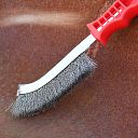 Faithfull Wire Scratch Brush Steel Red Handle spids 8