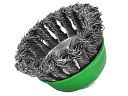 Faithfull Wire Cup Brush Knot 65mm x M14 x 2 Stainless Steel 1