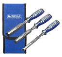 Faithfull Chisel Set in Wallet - 3 Piece 1