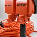Faithfull Outdoor Ground Spike Socket IP54 230V 15M 13A 2