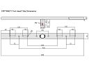 Faithfull Twin Head T Bar Attachment for Site Light Tripod 1