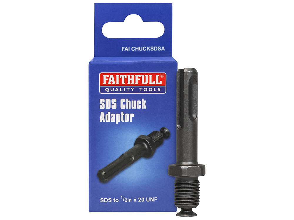 Faithfull FAICHUCKSDSA SDS Chuck Adaptor Sds To 1/2in Unf