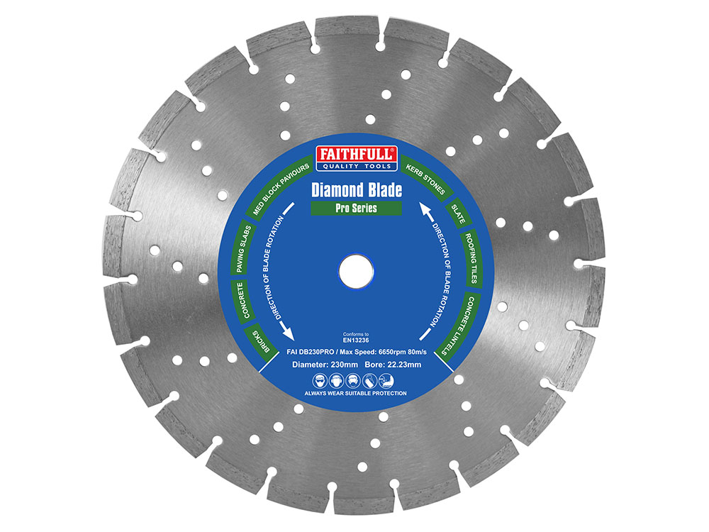 18" X .165 X 1" All-Cut Pro Diamond Saw Blade - For Concrete, Brick, Stone, Rebar, Granite - Unbranded
