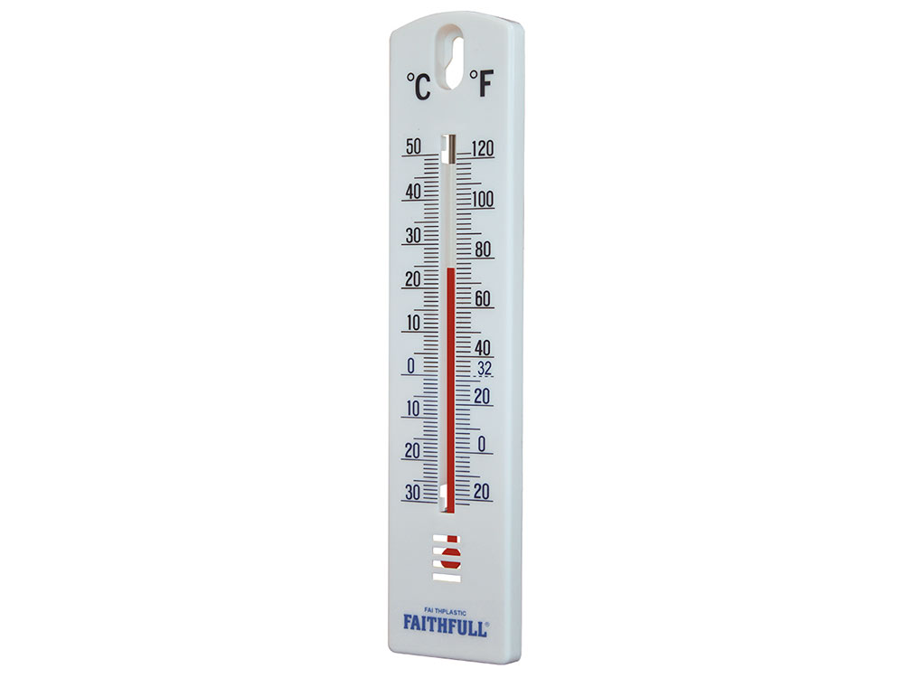 Profi Wandthermometer 200mm Kunststoff Wand Thermometer ablesbar 