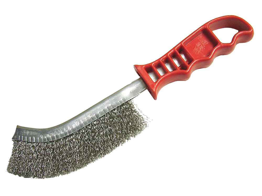 Wire Scratch Brush Steel Red Handle