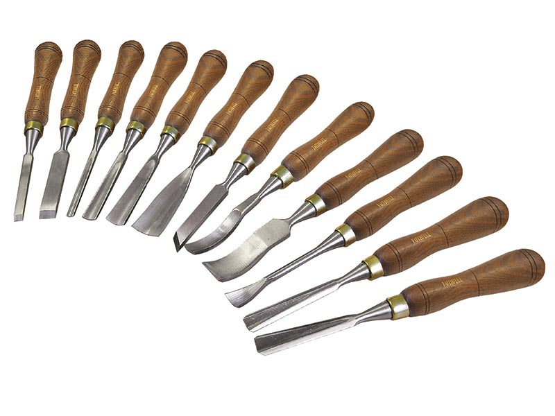 CHICIRIS Full Size Wood Carving Tools 12 Piece Set - Gouges and Chisels for  Beginners, Hobbyists and Professionals featuring Beech Handles, Alloy  Chromium Vanadium Steel Blades and Wood Case 