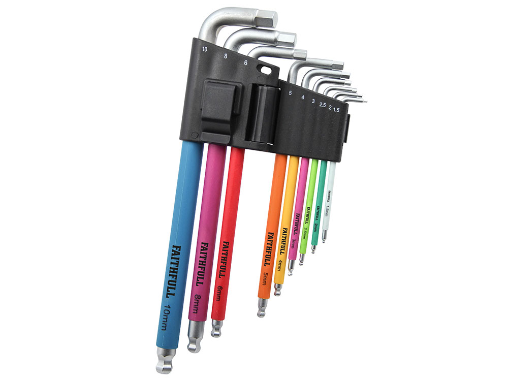 Multi coloured allen keys sales